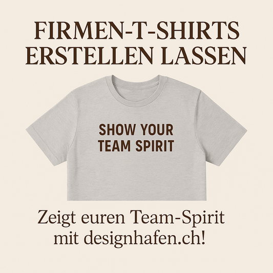 Firmen-T-Shirts erstellen lassen – Zeigt euren Team-Spirit mit Designhafen.ch