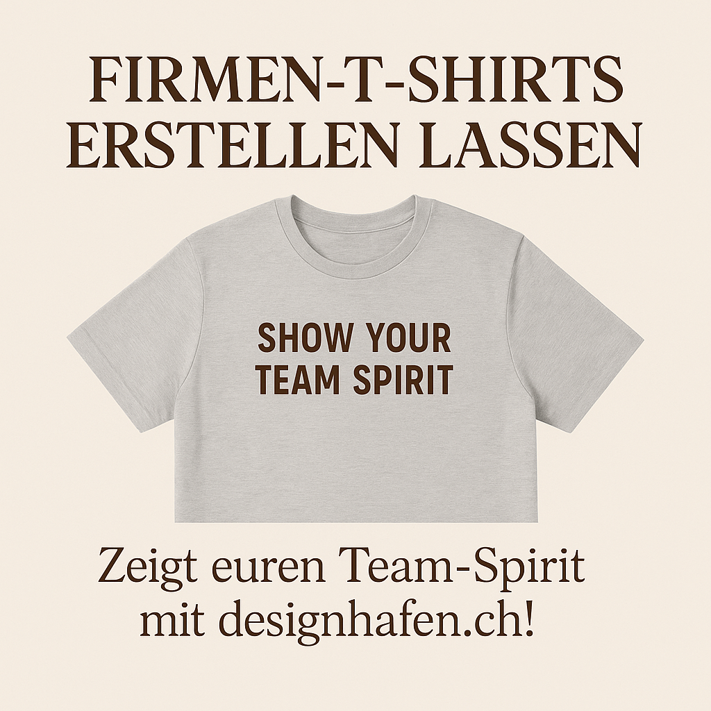 Firmen-T-Shirts erstellen lassen – Zeigt euren Team-Spirit mit Designhafen.ch